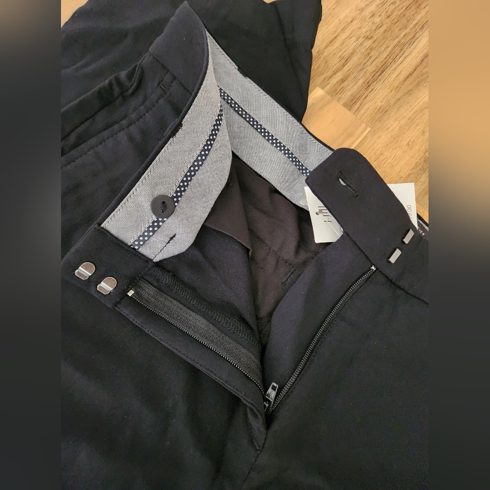 J. Jill Wearever Collection Pants Women's  Black Woven Trousers 12 petite NWT - Picture 4 of 12